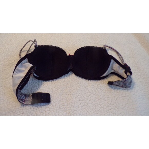 !! FINAL MKDWN Dkny Plaid w/Lace Padded Wire 36C Bra - Picture 2 of 3